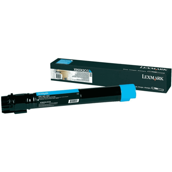 Lexmark X950X2CG Cyan Extra High Capacity Toner Cartridge (Original)