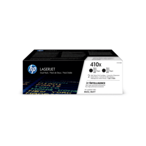 Original High Capacity HP 410X Black Toner Cartridge Twin Pack (CF410XD)