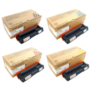 Ricoh 4064 Original High Capacity Black & Colour Toner Cartridge 4 Pack