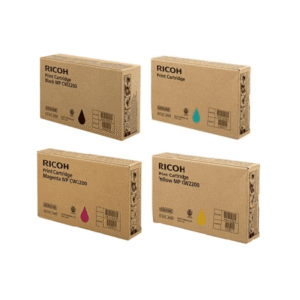 Ricoh 84163 Black and Colour Ink Cartridge 4 Pack (Original)