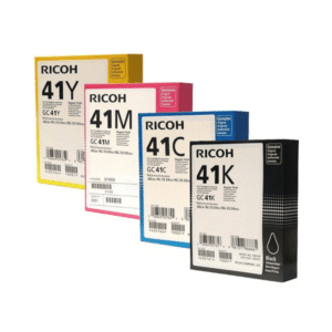 Ricoh GC41 (B/C/M/Y) Original Black & Colour Gel Cartridge Multipack
