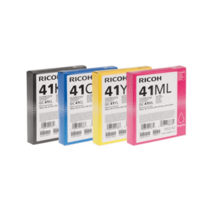 Ricoh GC41L (B/C/M/Y) Original Black & Colour Gel Cartridge Multipack