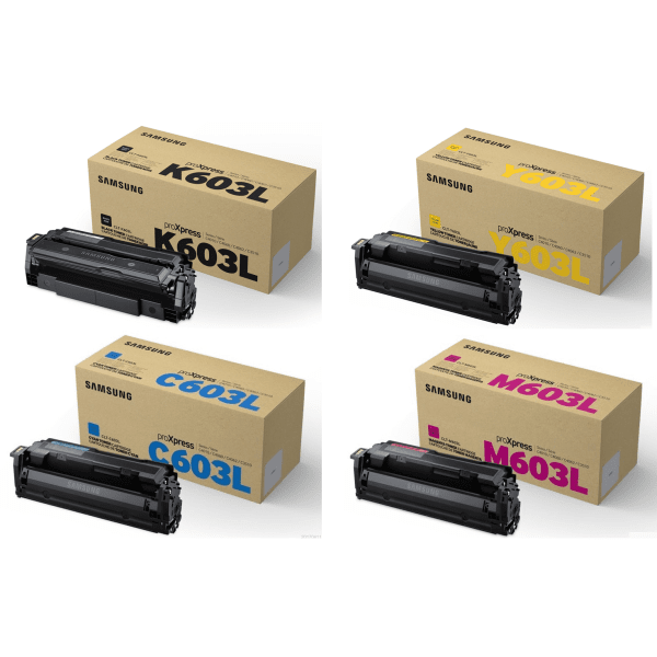 Samsung CLT-603L Black & Colour High Capacity Toner Cartridge Multipack (Original)