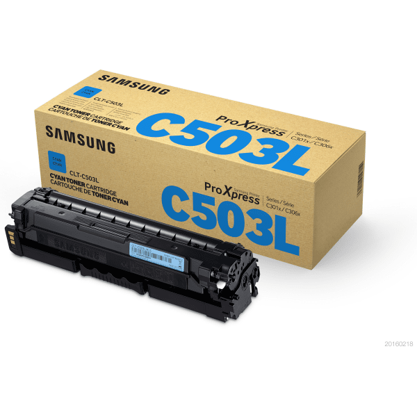 Samsung CLT-C503L (SU014A) Cyan High Capacity Toner Cartridge (Original)