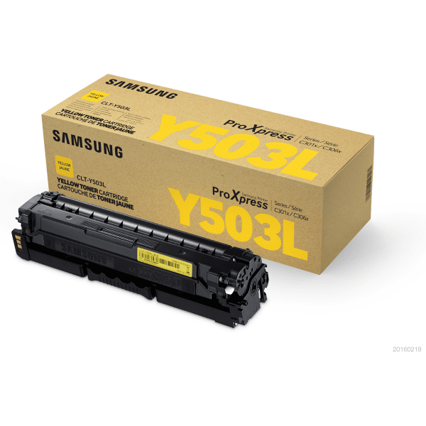 Samsung CLT-Y503L (SU491A) High Capacity Yellow Toner Cartridge (Original)