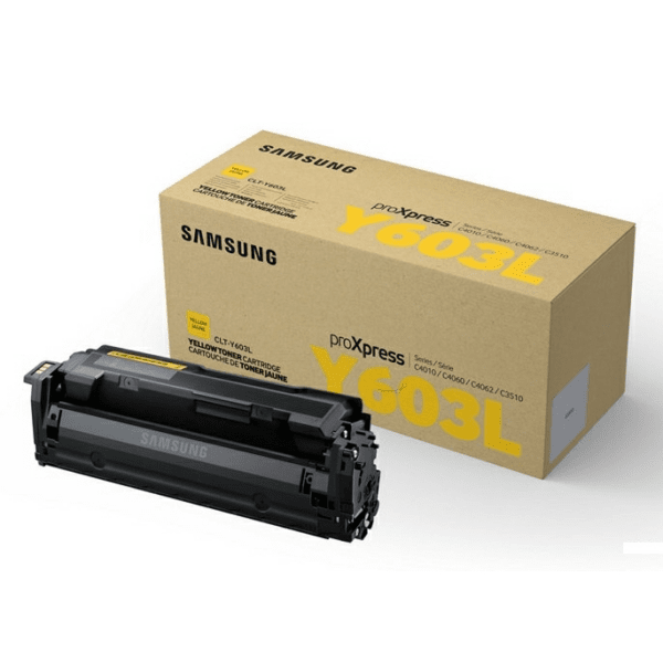 Samsung CLT-Y603L (SU557A) Yellow HIgh Capacity Toner Cartridge (Original)