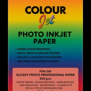 Colourjet Inkjet Glossy Photo Paper 260gsm PGY-260/PGH-260 (Each)