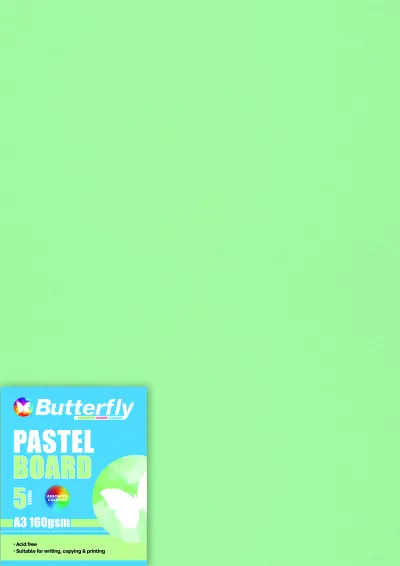 Pastel Board, A4, 160gsm, Individual Colours - Green